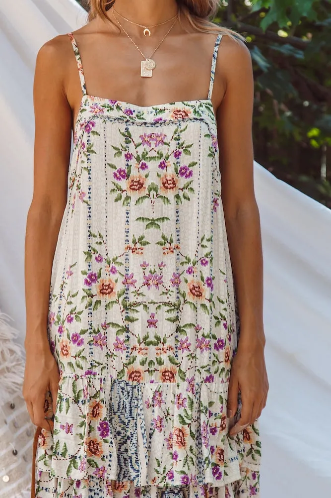 Bluebelle Midi Dress Beige