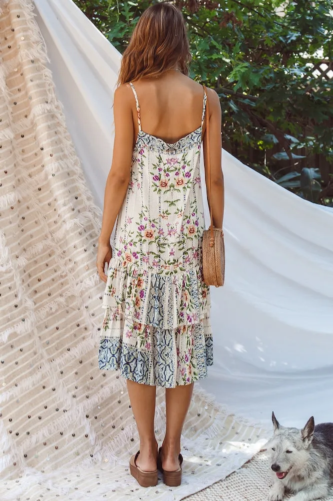Bluebelle Midi Dress Beige