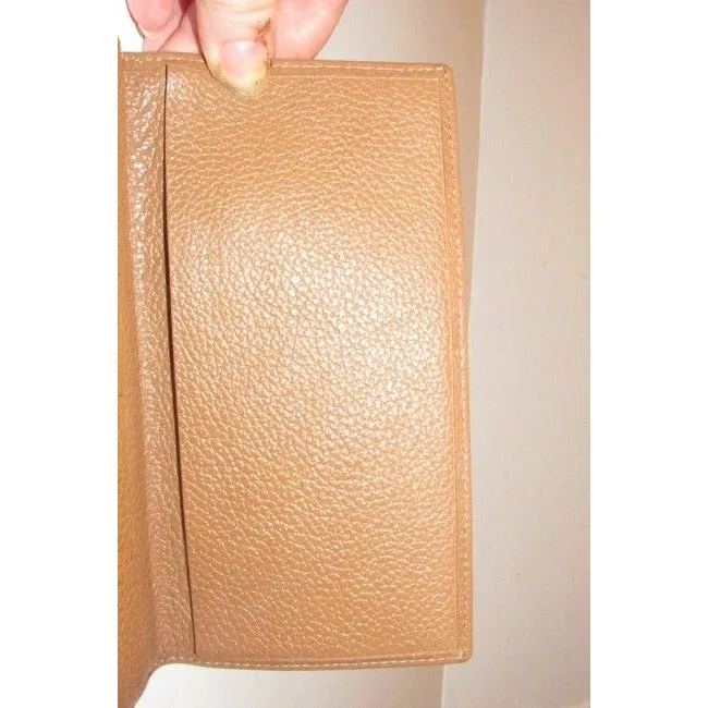 Dior Grey Camel Honeycomb Print Wallet
