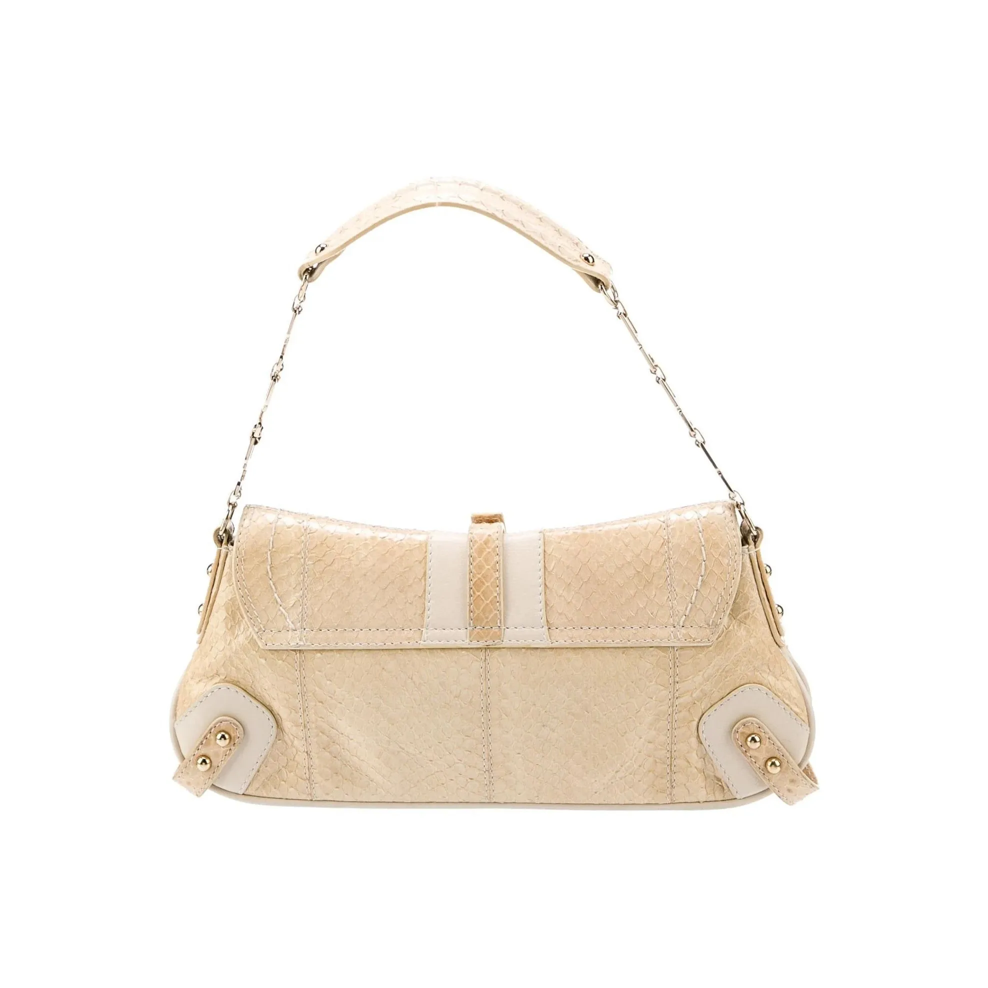 Dolce & Gabbana Python Top Handle Baguette