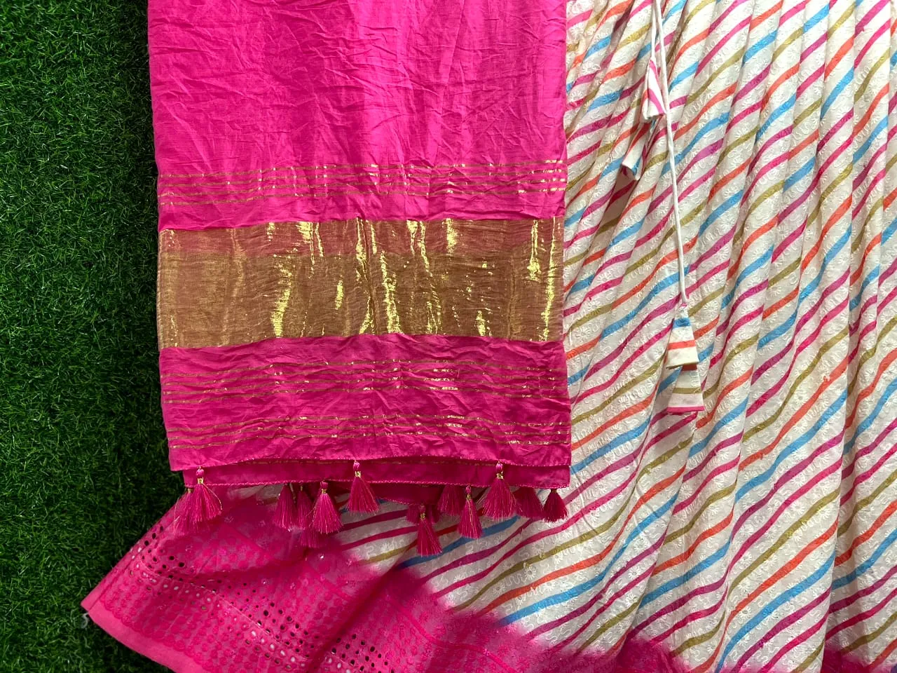 EXCLUSIVE LEHERIYA PRINT COTTON LEHENGA