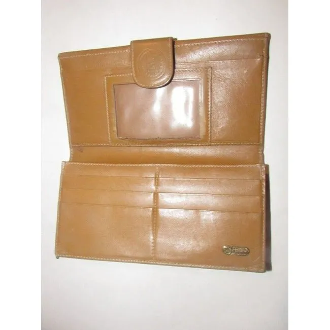 Fendi Checkerboard Print In Browns Xl Vintage Continental Wallet