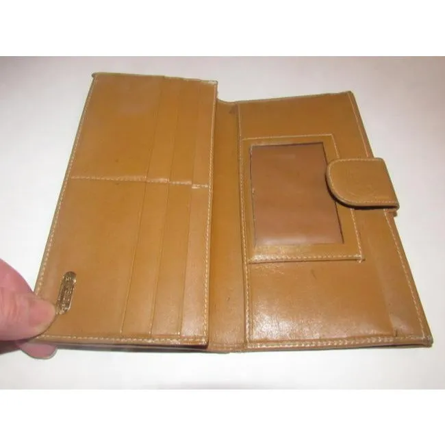 Fendi Checkerboard Print In Browns Xl Vintage Continental Wallet