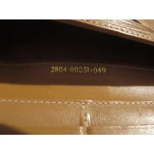 Fendi Checkerboard Print In Browns Xl Vintage Continental Wallet