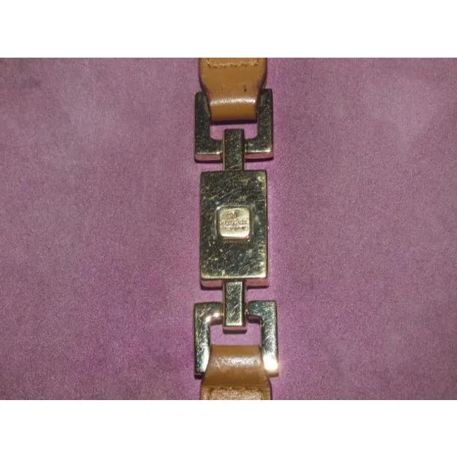 Gucci Jackie O Style Push Button Pink Suede And Camel Leather Vintage Wallet