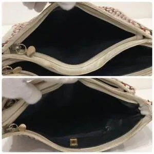 Gucci red white & blue intrecciatio leather XL hobo