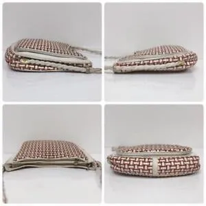 Gucci red white & blue intrecciatio leather XL hobo