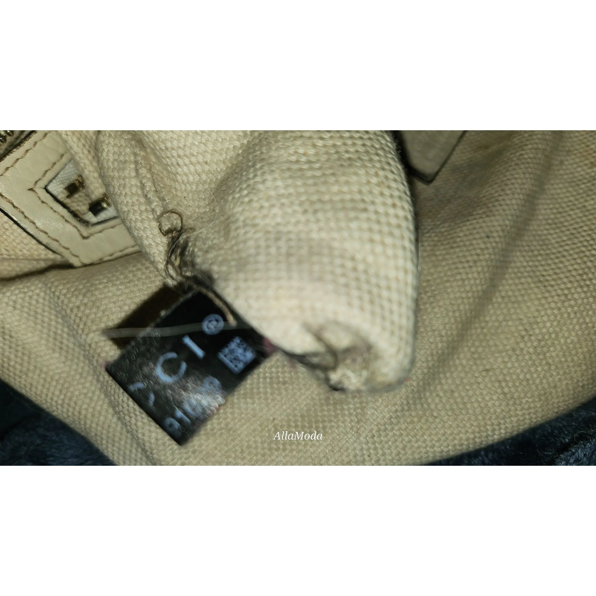 Gucci Soho Ivory Leather Satchel with XL Tassel & Strap