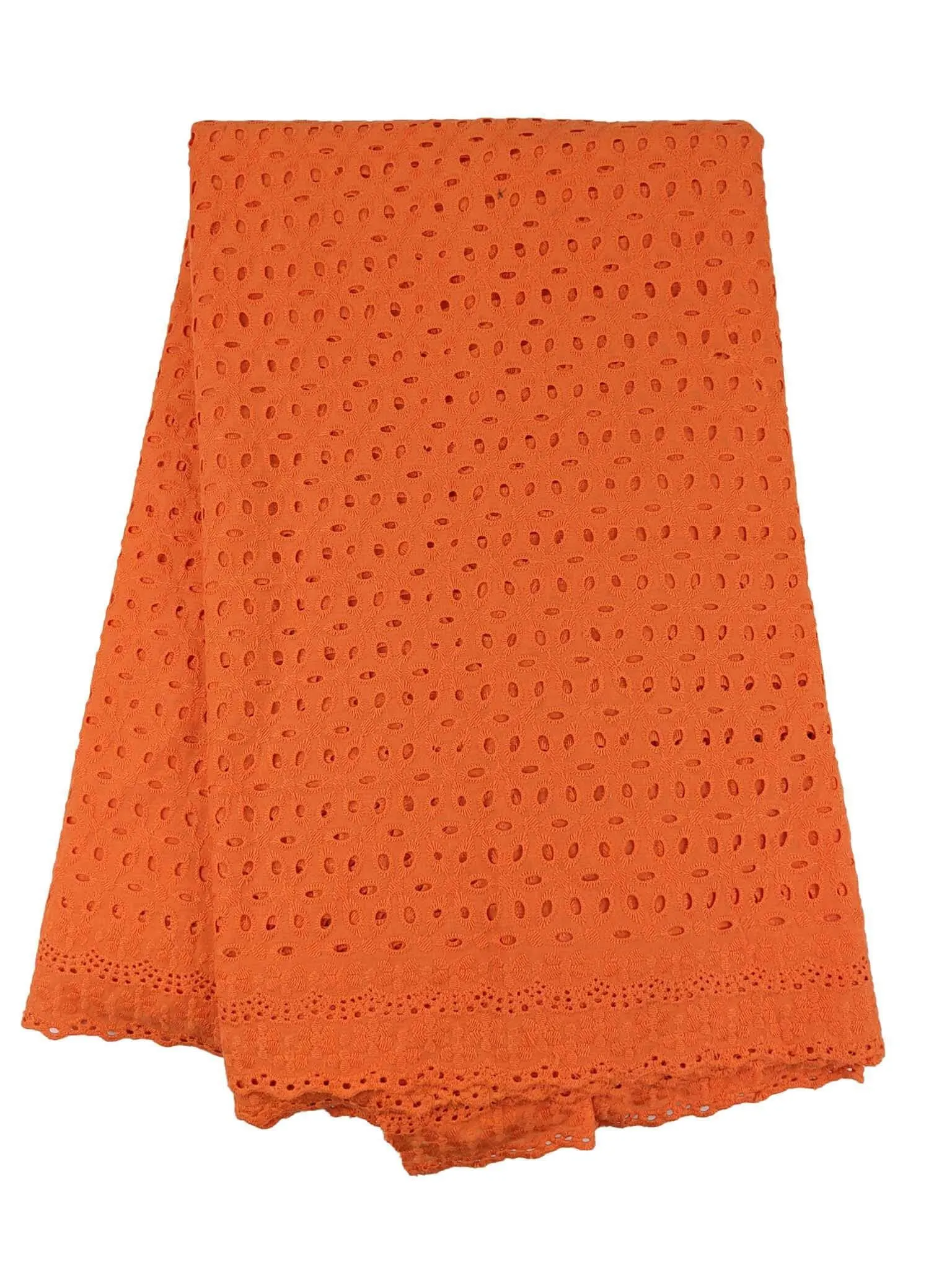 Orange Cotton Dry Lace