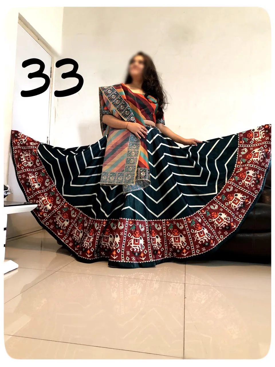 Party Wear Navratri Digital Print Lehenga Choli