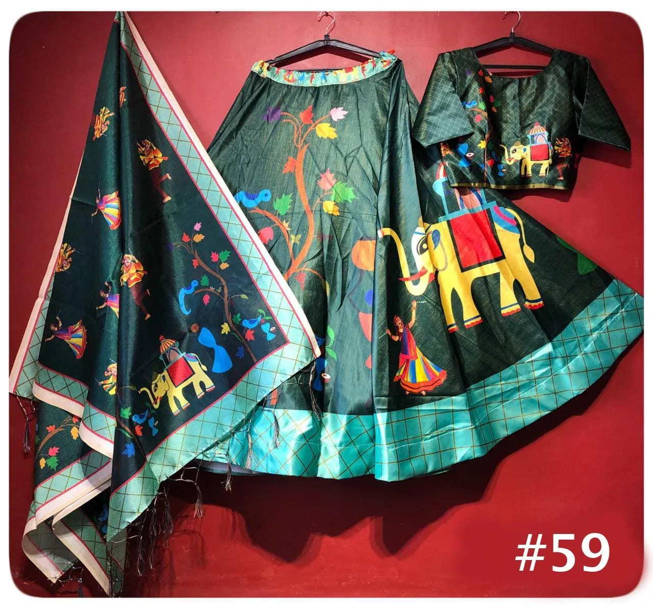 Party Wear Navratri Digital Print Lehenga Choli