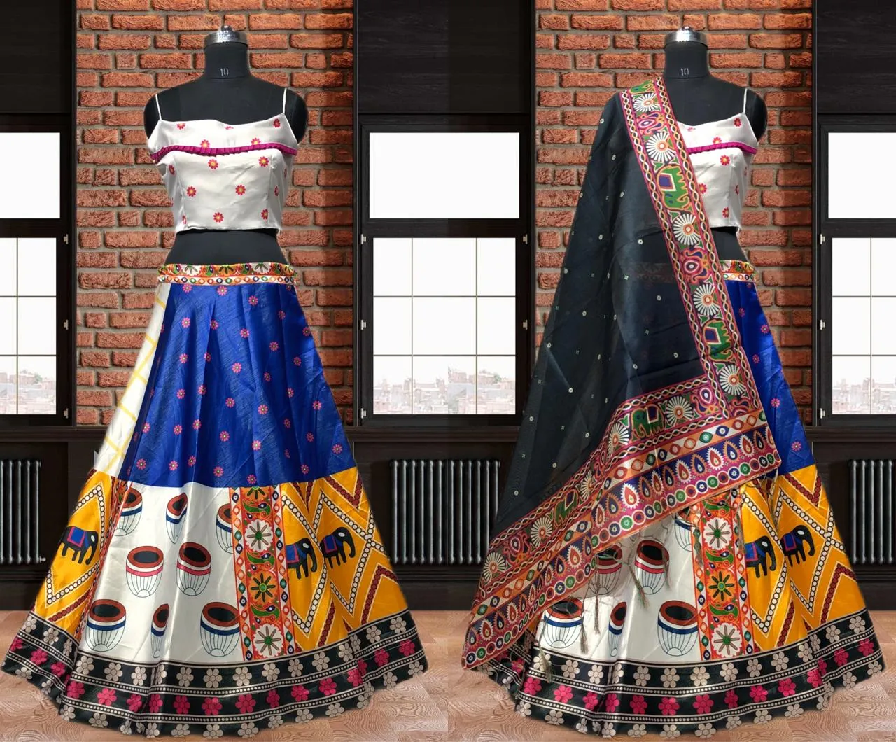 Party Wear Navratri Digital Print Lehenga Choli