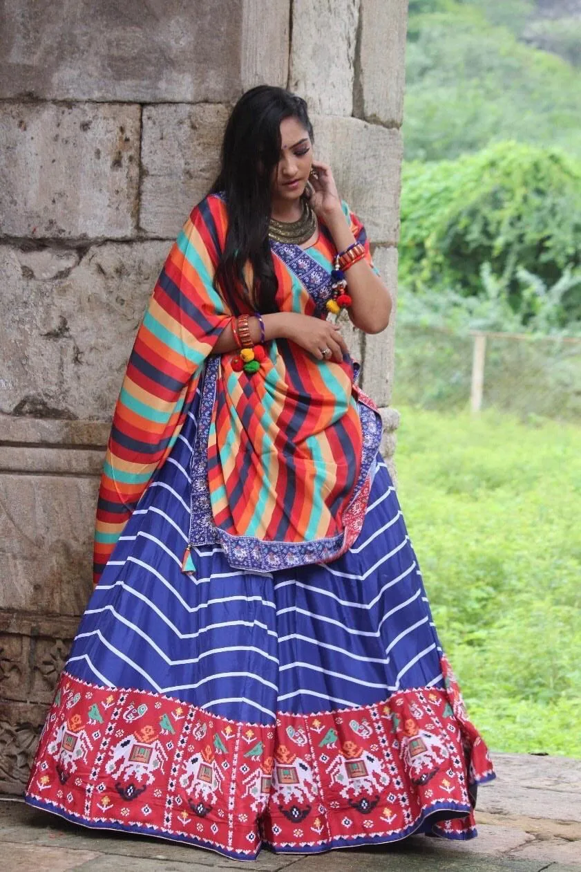 Party Wear Navratri Digital Print Lehenga Choli