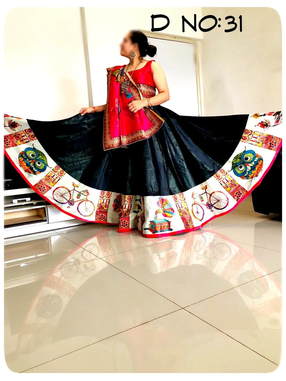 Party Wear Navratri Digital Print Lehenga Choli