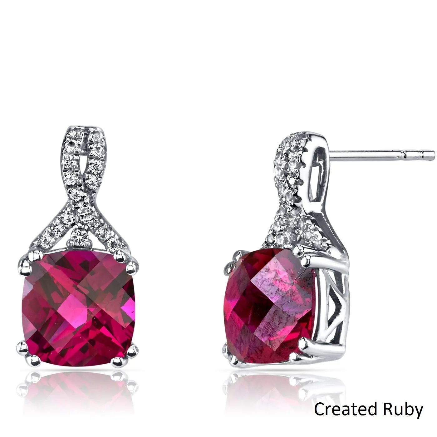Pink Topaz earrings