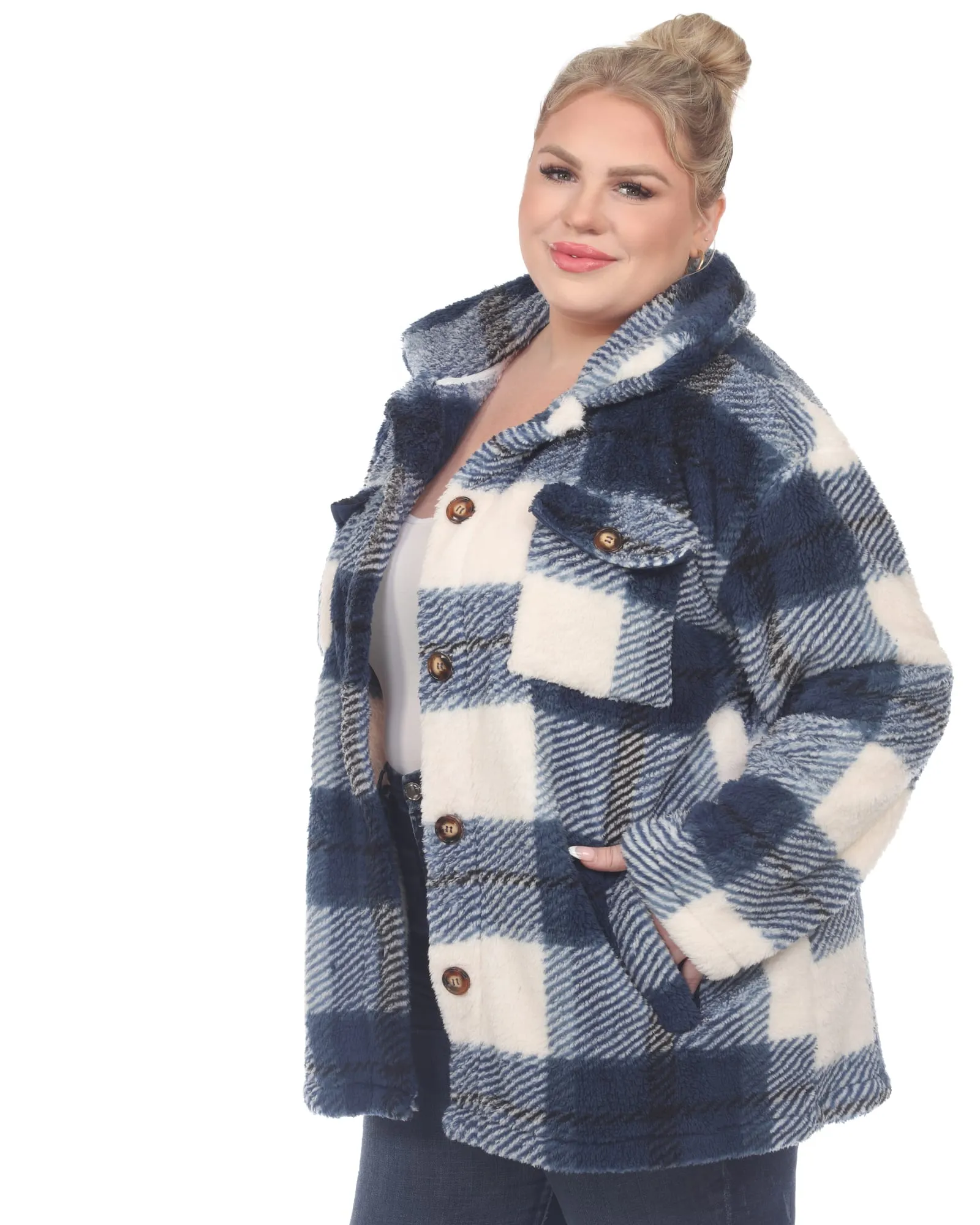 Plaid Shacket | Blue