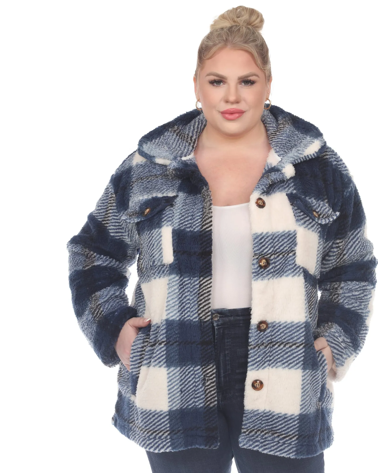 Plaid Shacket | Blue